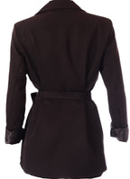 olasz női blézer hosszú ujjú V nyakú