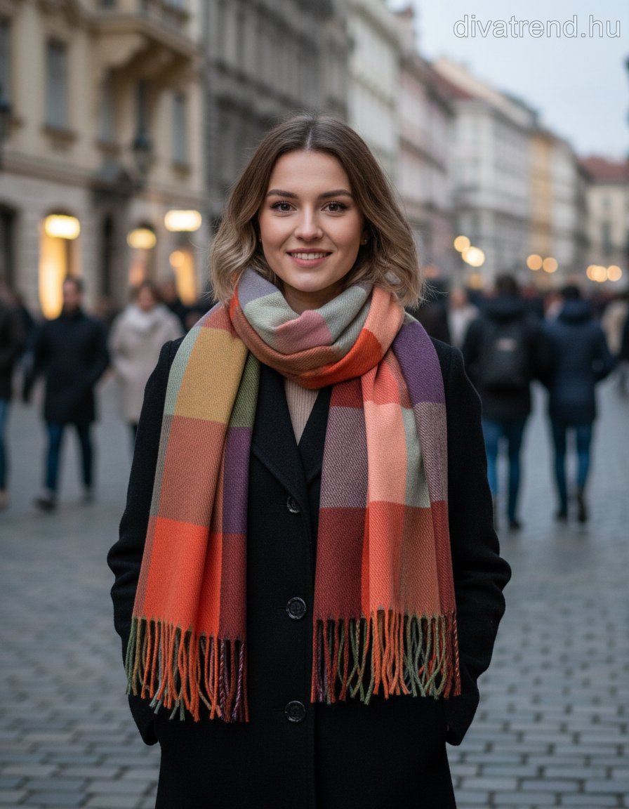 Yuongoia női kockás sál szalag