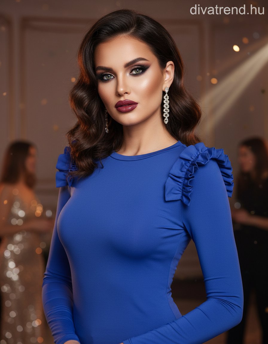 Kikiriki női felső hosszú ujjú alakhangsúlyozó kerek nyakú