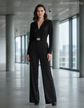 fekete női overál hosszú