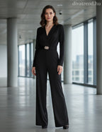 fekete női overál hosszú