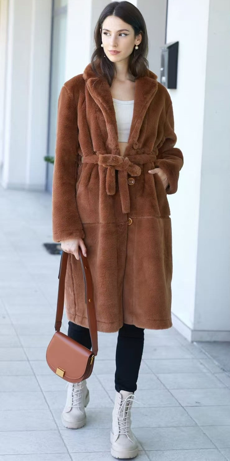 3DESY női kabMellBlé hosszabb hosszú ujjú V nyakú