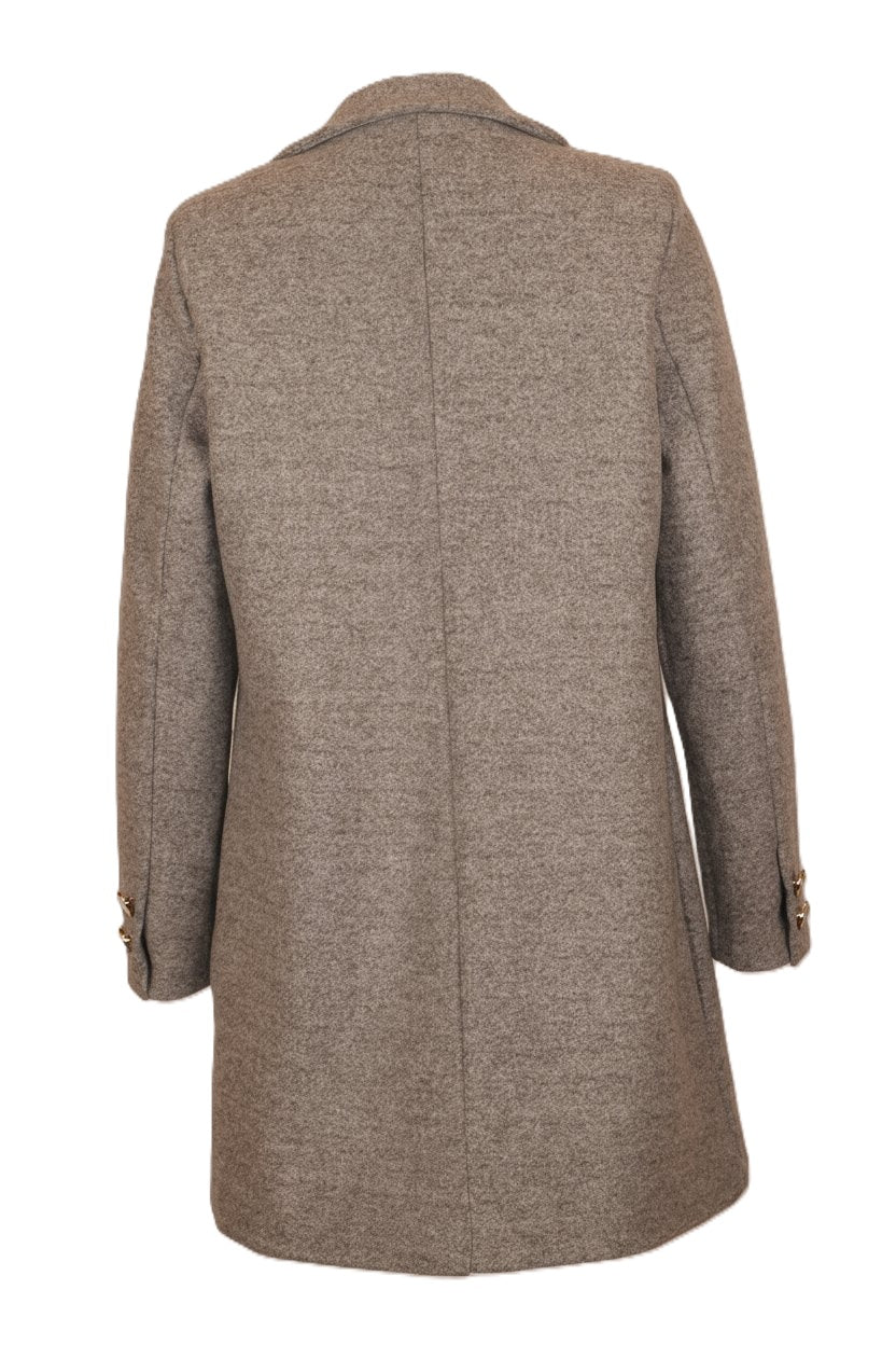 női szövetkabát hátulnézet