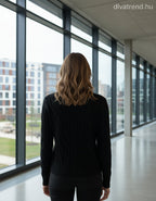 Zstudio női kötött felső hosszú ujjú kerek nyakú