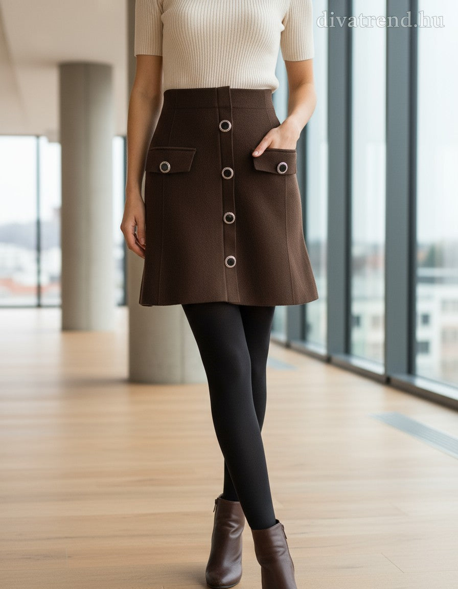barna Zstudio kötött miniszoknya