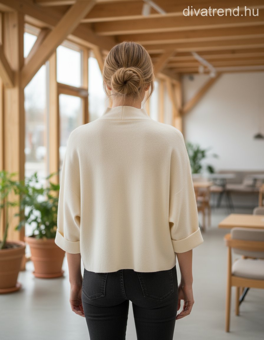 Zstudio női felső háromnegyedes ujjú kerek nyakú