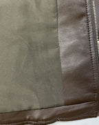 Softy női bőr hatású kabMellBlé hosszú ujjú kerek nyakú