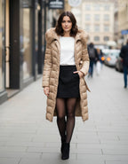 MonteCervino női téli kabát hosszabb hosszú ujjú magas nyakú