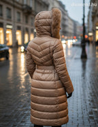 MonteCervino női téli kabát hosszabb hosszú ujjú magas nyakú