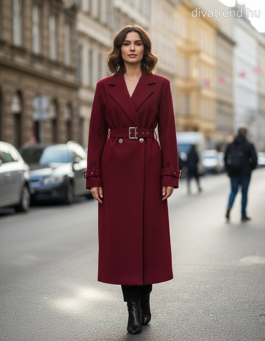 olasz női egyéb kabát jellegű hosszabb hosszú ujjú V nyakú