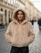 3DESY női átmeneti kabát hosszú ujjú V nyakú