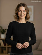 PhiPhiStar női felső hosszú ujjú alakhangsúlyozó kerek nyakú