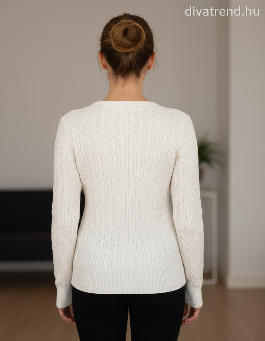 PhiPhiStar női felső hosszú ujjú alakhangsúlyozó kerek nyakú