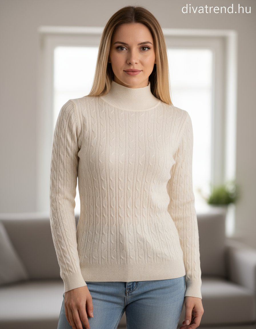 PhiPhiStar női felső hosszú ujjú alakhangsúlyozó magas nyakú