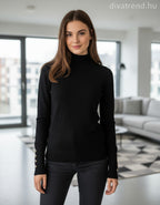 PhiPhiStar női felső hosszú ujjú alakhangsúlyozó magas nyakú