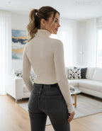 PhiPhiStar női felső hosszú ujjú alakhangsúlyozó magas nyakú