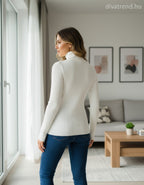 PhiPhiStar női felső hosszú ujjú alakhangsúlyozó magas nyakú