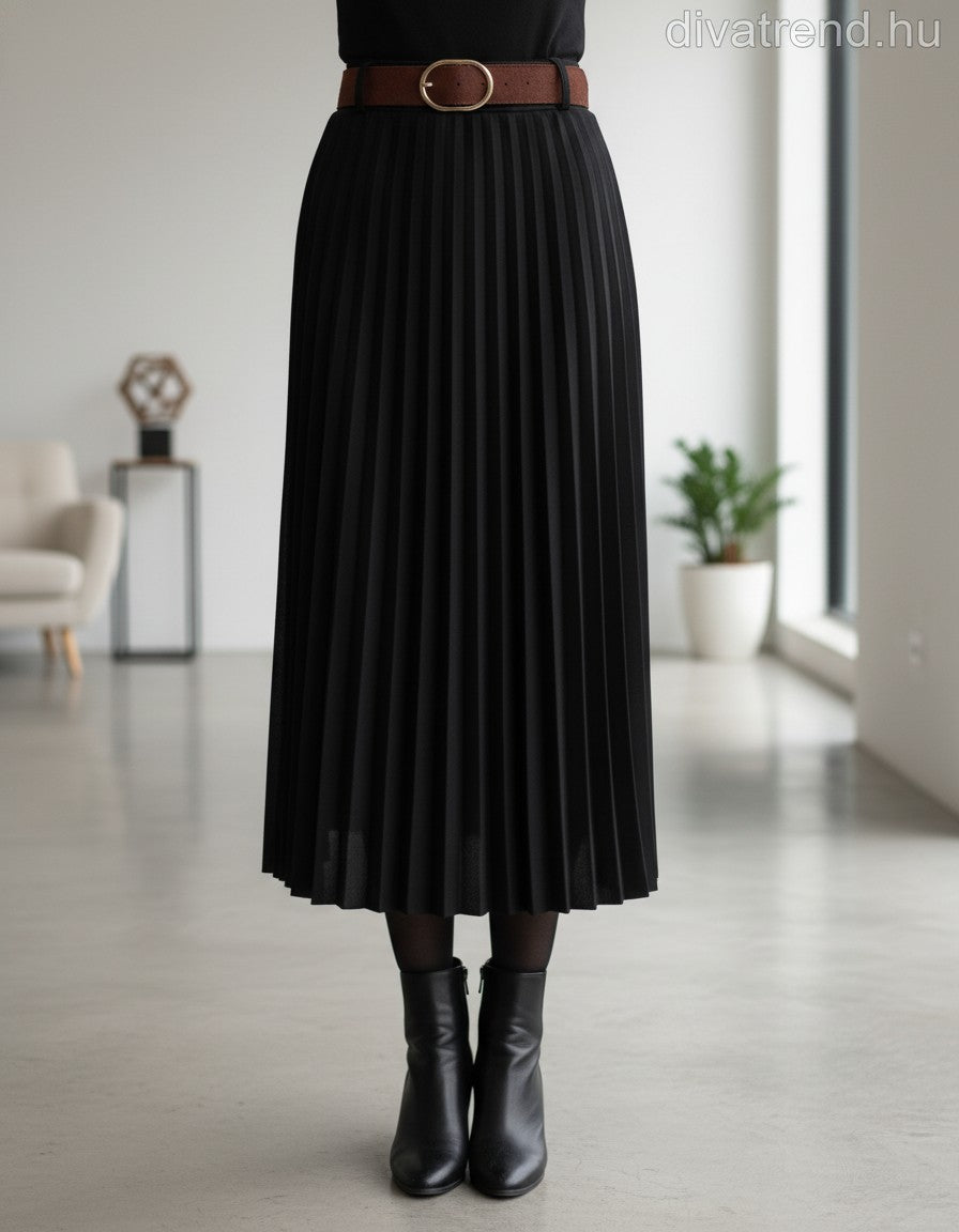 olasz női szoknya midi A vonalú