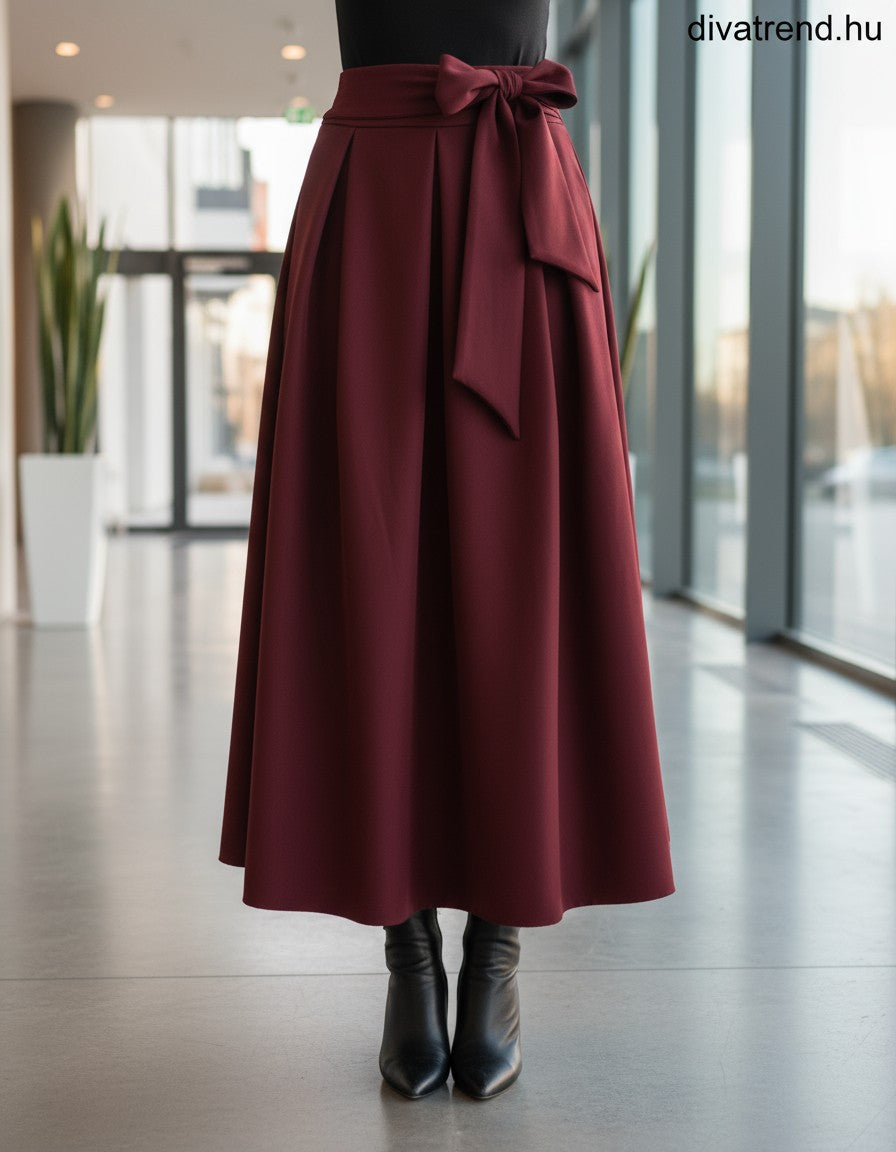 olasz női szoknya maxi A vonalú