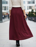 olasz női szoknya maxi A vonalú