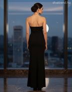 Lovery női ruha ujjatlan V nyakú maxi