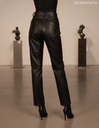 olasz női bőr hatású nadrág hosszú