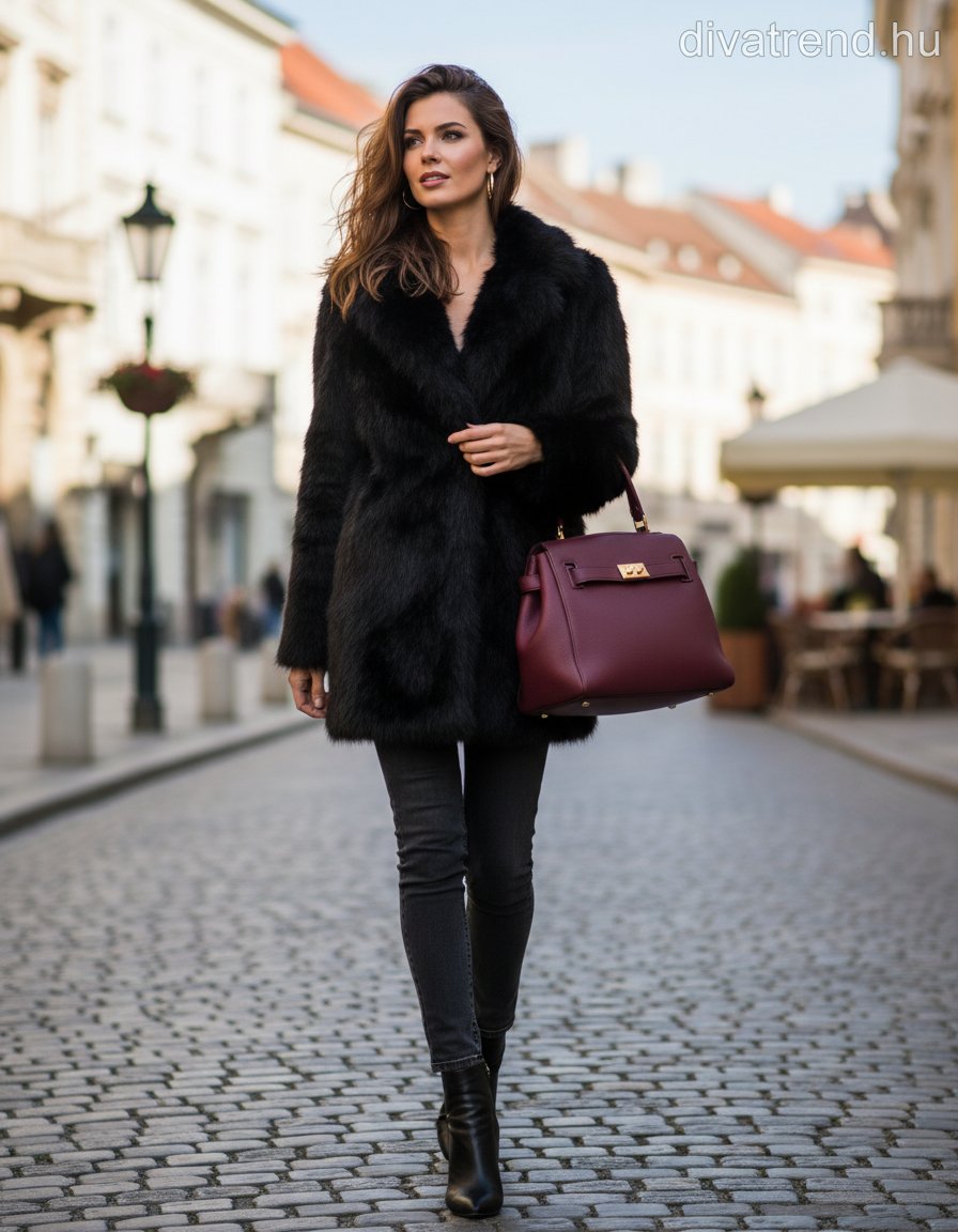 3DESY női műszőrme egyéb kabát jellegű hosszú ujjú V nyakú