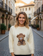 Zstudio női mintás felső hosszú ujjú kerek nyakú