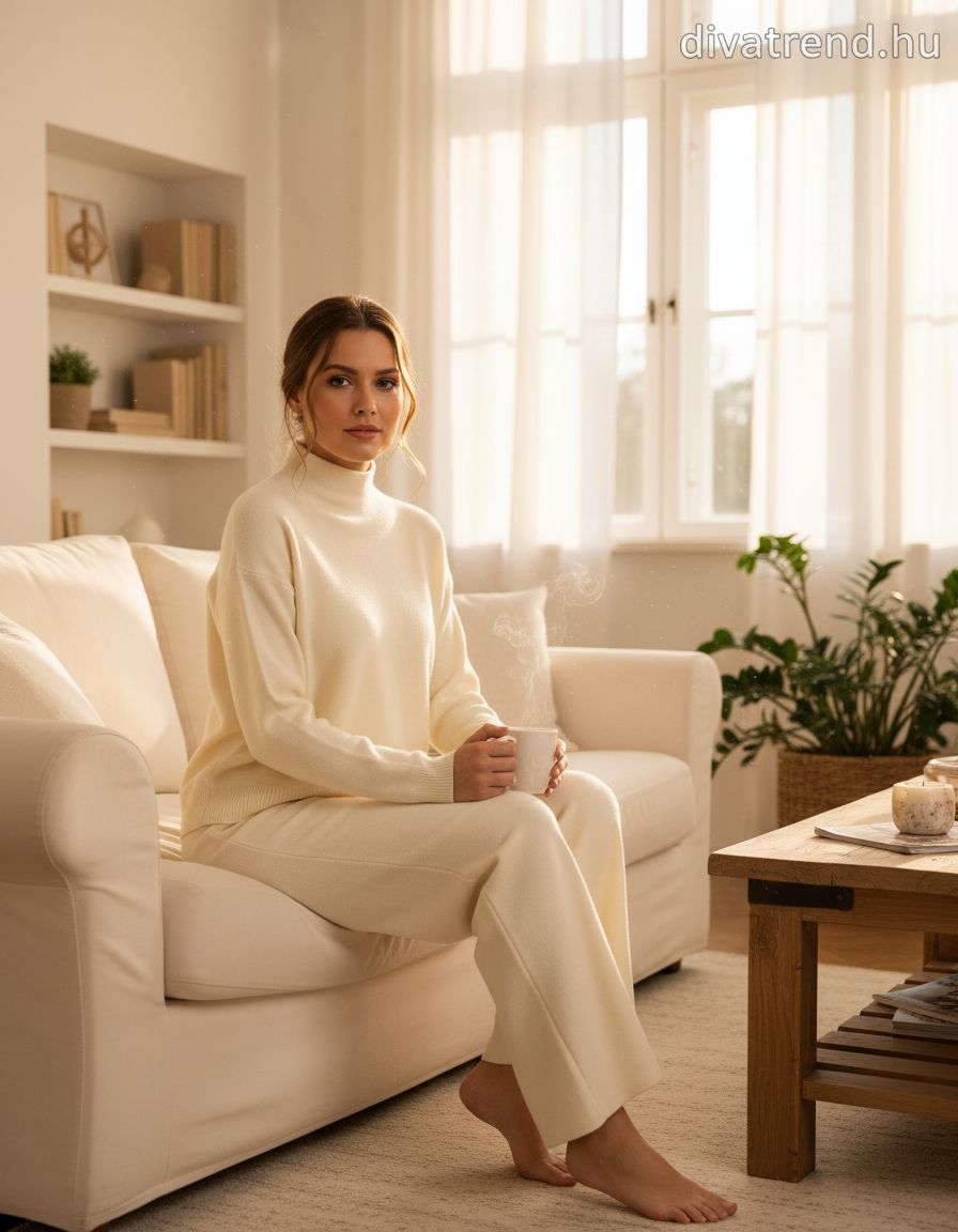 Zstudio női szett hosszú ujjú hosszú magas nyakú