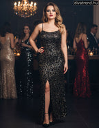 olasz női ruha ujjatlan alakhangsúlyozó kerek nyakú maxi