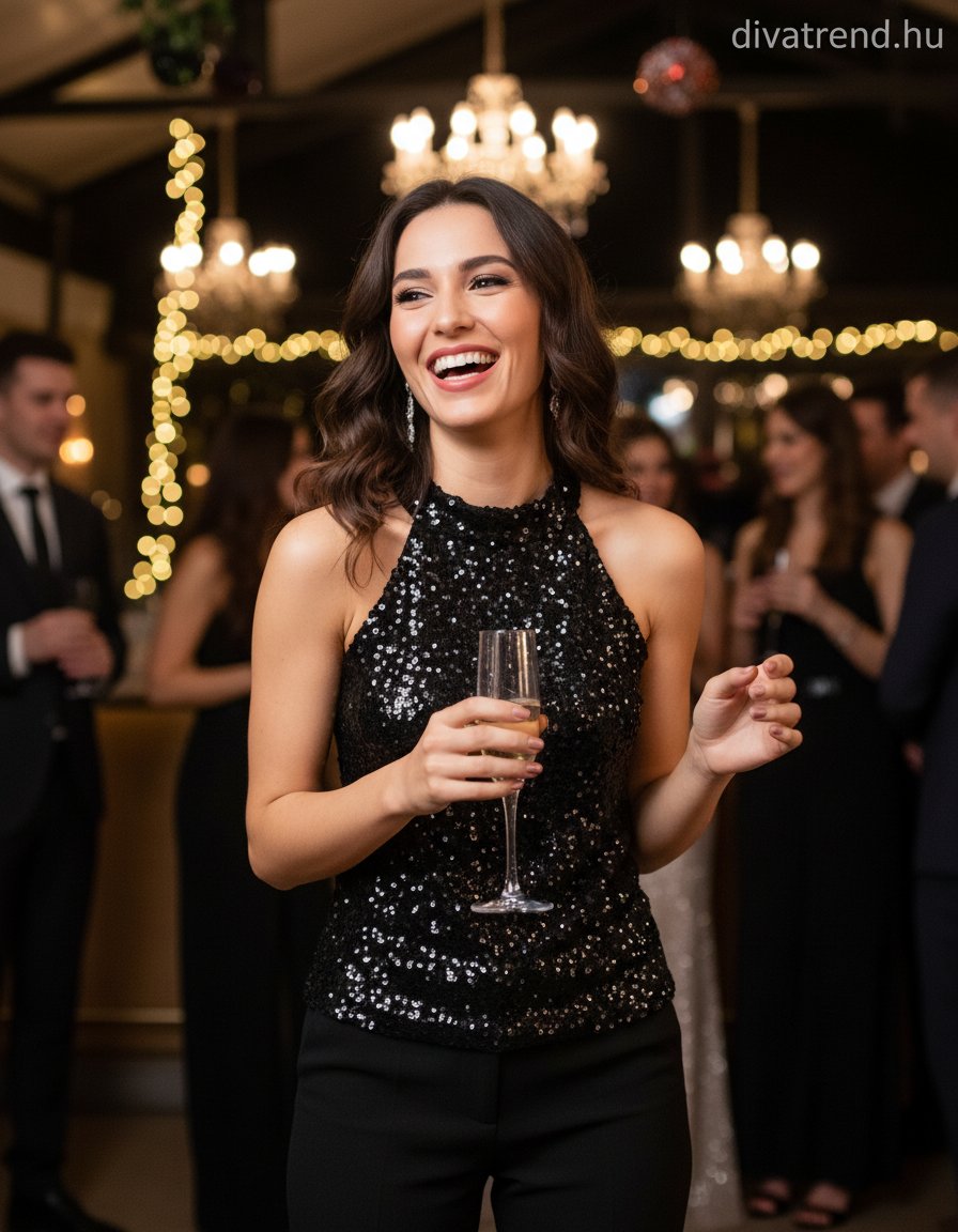 olasz női felső ujjatlan magas nyakú