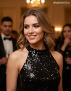 olasz női felső ujjatlan magas nyakú