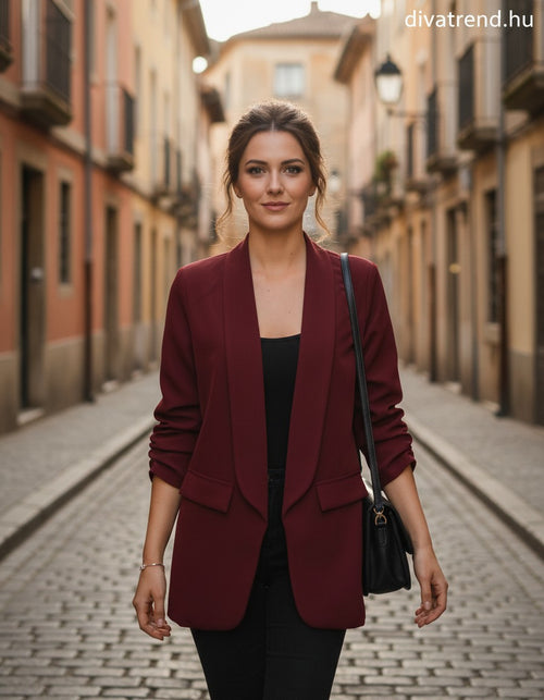 bordó sötét blézer