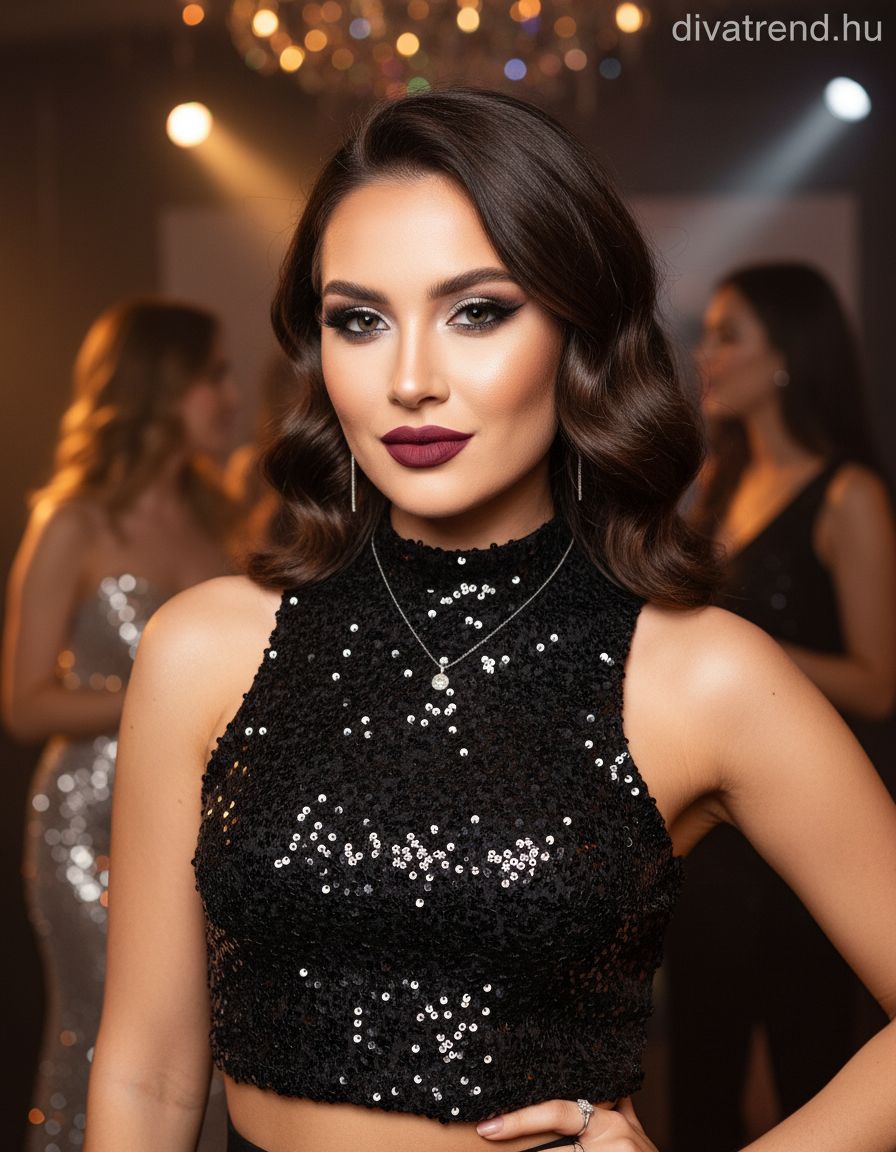 olasz női felső ujjatlan alakhangsúlyozó kerek nyakú