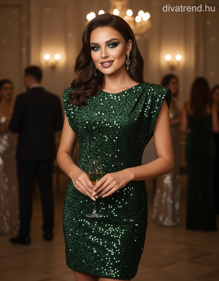 olasz női ruha ujjatlan kerek nyakú térd