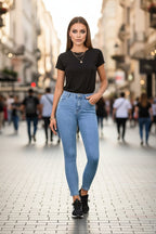 kék Adoro női farmer skinny