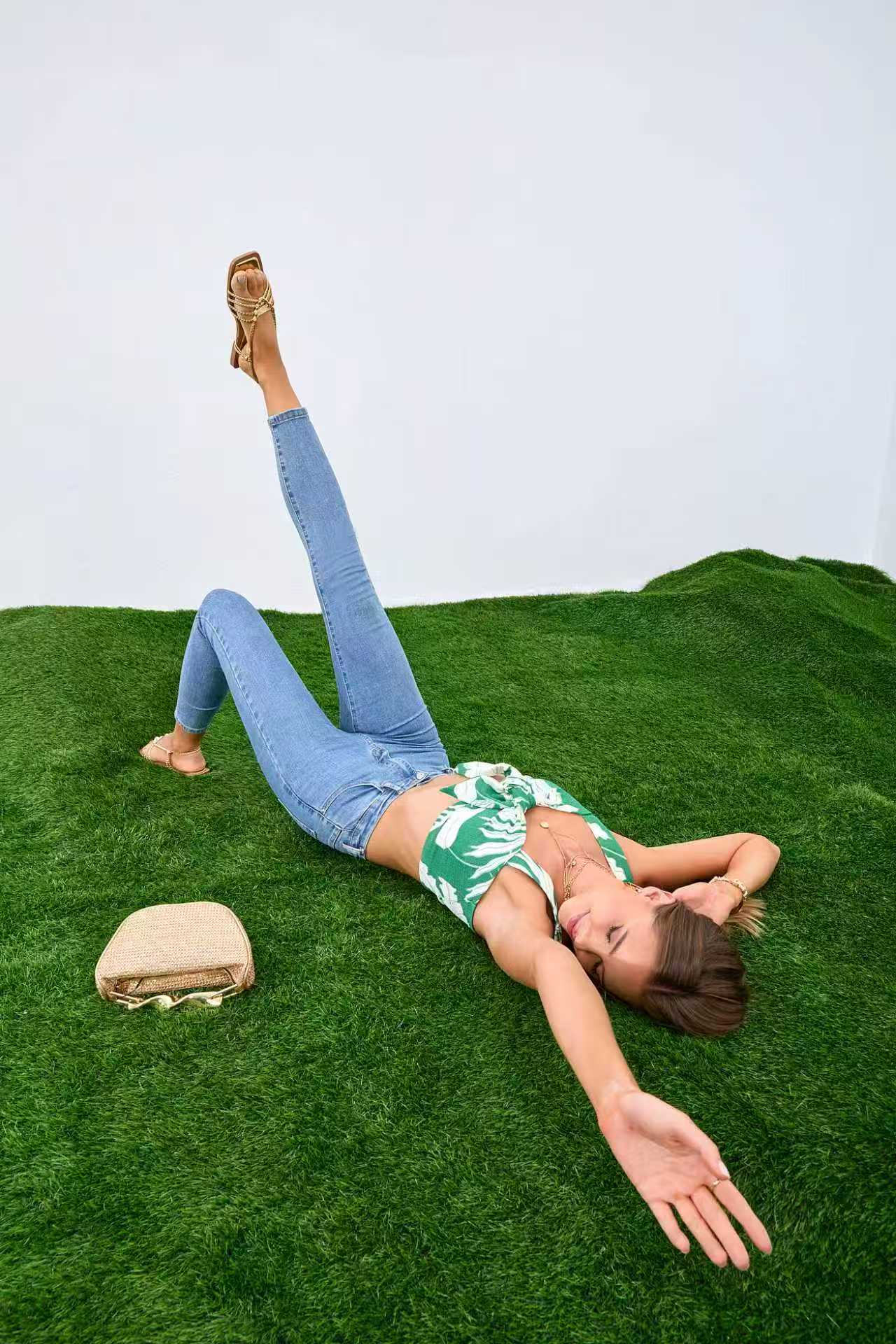 kék Adoro női farmer skinny