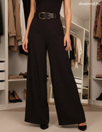 fekete bő szárú nadrág