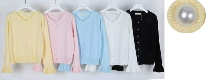 női vékony kötött kardigán színvariánsok