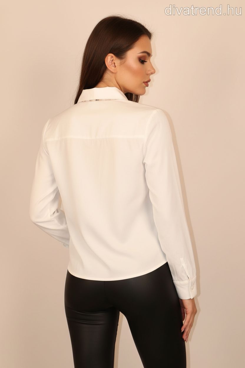 női ing rövid derekú hátulról