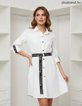 fehér pamut mini ingruha