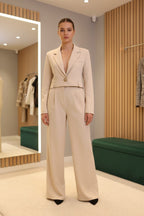 bézs elegáns női szett