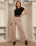 bézs közép bő szárú nadrág