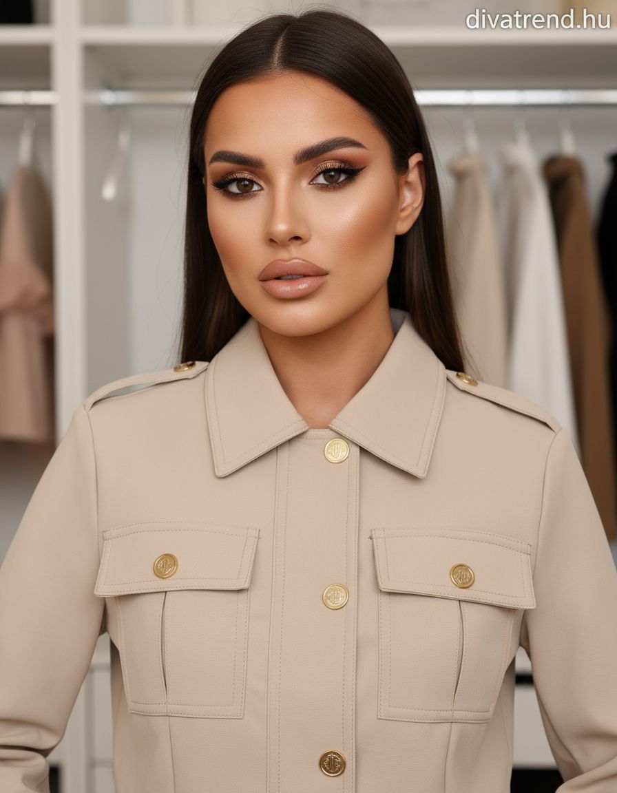 bézs Softy női bőrkabát