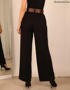 bő szárú viszkóz szövetnadrág hátulról