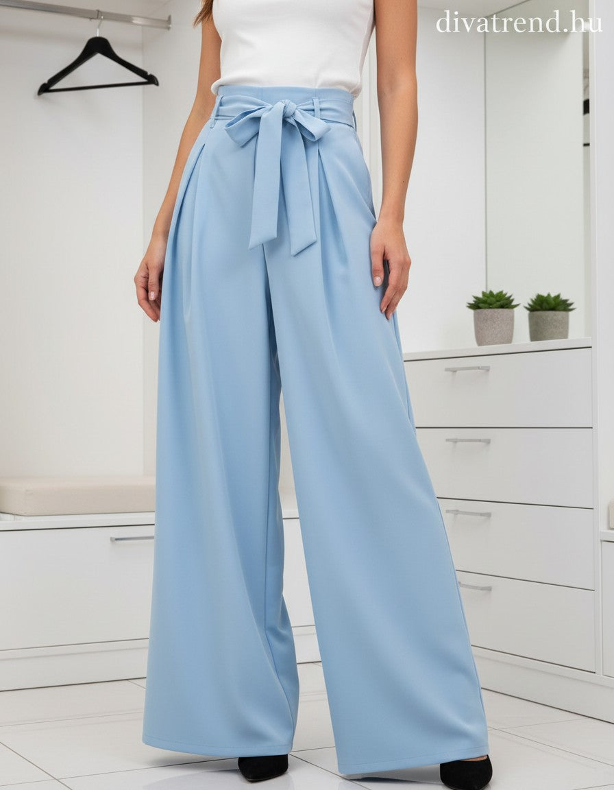 kék világos bő szárú nadrág