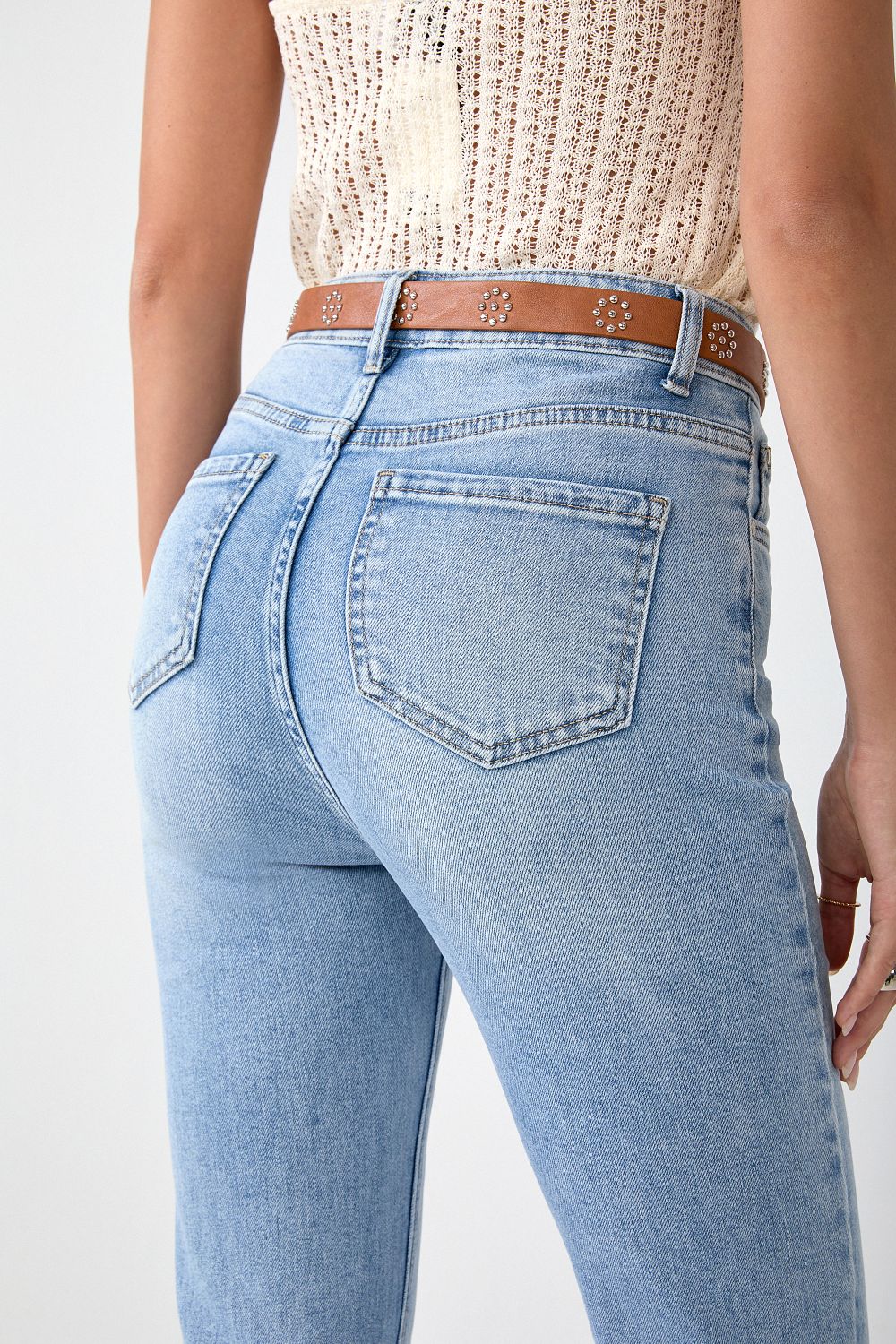 Adoro női farmer flare hátulról