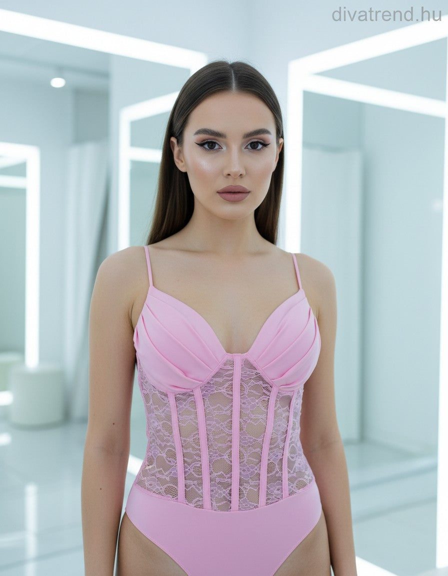 olasz női body ujjatlan alakhangsúlyozó V nyakú