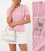 pink női kötött póló Teddy Bear