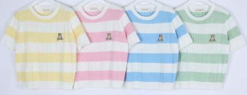 női kötött póló csíkos Teddy Bear színvariánsok